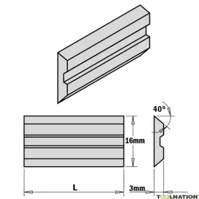 CMT 795.461.16 Centrolock HSS 460x16x3