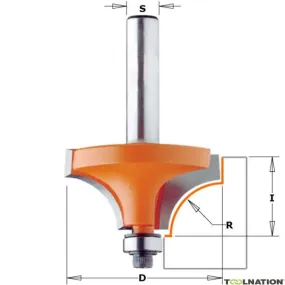 CMT 939.254.11 Holle Radiusfrees met opstaande kant 6,35mm