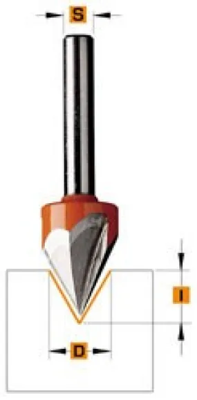 LETTERFREES MET LASER POINT 60° D=12,7 CMT